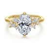 Sale Gabriel & Co. Cicely - 14K Yellow Gold Oval Shape Diamond Engagement Ring