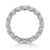 Outlet Gabriel & Co. Ciel - 14K White Gold Scallop Setting East West Radiant Cut Diamond Eternity Band - 2.9 ct