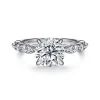 Outlet Gabriel & Co. Cindie - 14K White Gold Round Diamond Engagement Ring