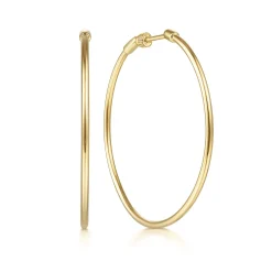 Discount Gabriel & Co. Classic Hoop Earrings 14K Yellow Gold 40mm