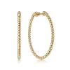 Online Gabriel & Co. Classic Hoop Earrings 14K Yellow Gold 40mm Bujukan