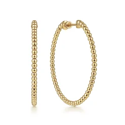 Online Gabriel & Co. Classic Hoop Earrings 14K Yellow Gold 40mm Bujukan