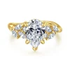 Outlet Gabriel & Co. Collette - 14K Yellow Gold Pear Shape Diamond Engagement Ring