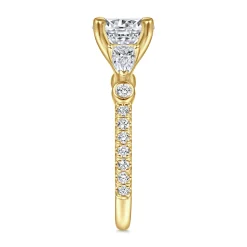 Sale Gabriel & Co. Collin - 14K Yellow Gold Diamond Engagement Ring
