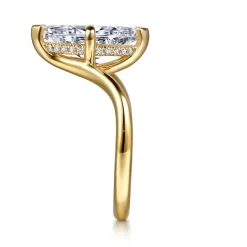 New Gabriel & Co. Cosmic - 14K Yellow Gold Marquise Shape Diamond Engagement Ring