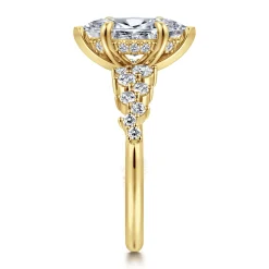 Sale Gabriel & Co. Cove - 14K Yellow Gold Marquise Shape Diamond Engagement Ring