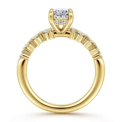 Gabriel & Co. Cove - 14K Yellow Gold Oval Diamond Engagement Ring