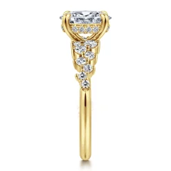 Gabriel & Co. Cove - 14K Yellow Gold Oval Diamond Engagement Ring