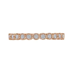 Clearance Gabriel & Co. Crete - 14K Rose Gold Diamond Anniversary Band - 0.23 ct