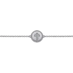 Online Gabriel & Co. Cross Bracelet 925 Sterling Silver Diamond 0.03ct Bujukan