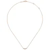 Best Gabriel & Co. Curved 14K Rose Gold Bezel Set Diamond Bar Necklace