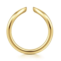 Best Gabriel & Co. Curved 14K Yellow Gold Open Anniversary Band