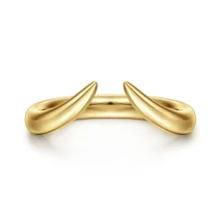 Hot Gabriel & Co. Curved 14K Yellow Gold Open Anniversary Band