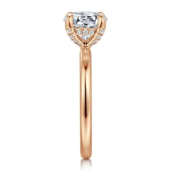 Sale Gabriel & Co. Daniele - 14K Rose Gold Round Solitaire Diamond Engagement Ring