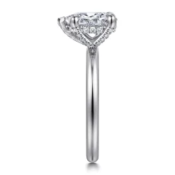 Sale Gabriel & Co. Daniele - 14K White Gold Pear Shape Solitaire Diamond Engagement Ring