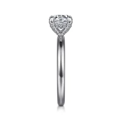 Sale Gabriel & Co. Daniele - 14K White Gold Round Solitaire Diamond Engagement Ring