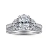 Sale Gabriel & Co. Dani - 14K White Gold Oval Diamond Engagement Ring