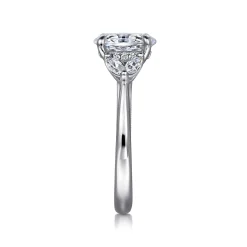 Sale Gabriel & Co. Dani - 14K White Gold Oval Diamond Engagement Ring
