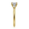 Online Gabriel & Co. Darline - 14K Yellow Gold Emerald Cut Three Stone Lotus Diamond Engagement Ring
