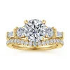 New Gabriel & Co. Darmie - 14K Yellow Gold Round Five Stone Diamond Engagement Ring