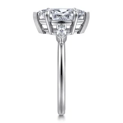 Online Gabriel & Co. Dela - 14K White Gold Marquise Shape Three Stone Diamond Engagement Ring