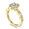Gabriel & Co. Delphe - 14K Yellow Gold Round Diamond Engagement Ring