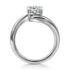 Hot Gabriel & Co. Delphi - 14K White Gold Bypass Cushion Cut Diamond Engagement Ring