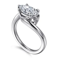 Online Gabriel & Co. Delphi - 14K White Gold Bypass Marquise Shape Diamond Engagement Ring