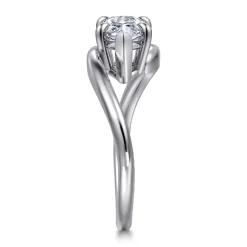 Online Gabriel & Co. Delphi - 14K White Gold Bypass Marquise Shape Diamond Engagement Ring