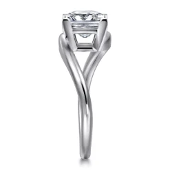 Online Gabriel & Co. Delphi - 14K White Gold Bypass Princess Cut Diamond Engagement Ring