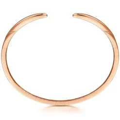 Clearance Gabriel & Co. Demure - High Polished 14K Rose Gold Split Cuff Bracelet