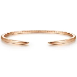 Clearance Gabriel & Co. Demure - High Polished 14K Rose Gold Split Cuff Bracelet