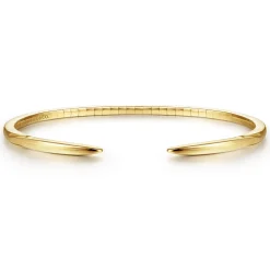 Outlet Gabriel & Co. Demure - High Polished 14K Yellow Gold Split Cuff Bracelet
