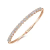 Outlet Gabriel & Co. Demure - 14K Rose Gold Diamond Bangle