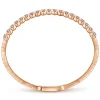 Online Gabriel & Co. Demure - 14K Rose Gold Diamond Bangle