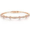 Discount Gabriel & Co. Demure - 14K Rose Gold Twisted Diamond Bangle