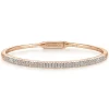 New Gabriel & Co. Demure - 14K Rose Gold Two Row Diamond Bangle