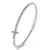Online Gabriel & Co. Demure - 14K White Gold Diamond Bangle