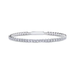 Outlet Gabriel & Co. Demure - 14K White Gold Diamond Bangle
