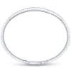 New Gabriel & Co. Demure - 14K White Gold Diamond Bangle