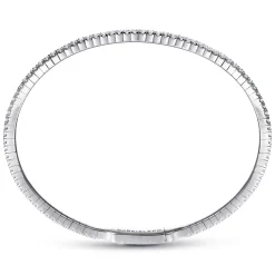 Outlet Gabriel & Co. Demure - 14K White Gold Diamond Bangle