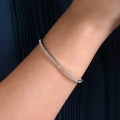 Outlet Gabriel & Co. Demure - 14K White Gold Diamond Bangle