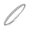 Best Gabriel & Co. Demure - 14K White Gold Diamond Bangle