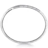 Best Gabriel & Co. Demure - 14K White Gold Split Bypass Diamond Bangle