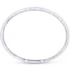 Best Gabriel & Co. Demure - 14K White Gold Two Row Diamond Bangle