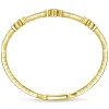Outlet Gabriel & Co. Demure - 14K Yellow Gold Bangle with Quatrefoil Diamond Stations