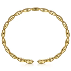 Sale Gabriel & Co. Demure - 14K Yellow Gold Circle Cuff Bangle