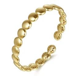 Sale Gabriel & Co. Demure - 14K Yellow Gold Circle Cuff Bangle