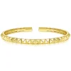 Outlet Gabriel & Co. Demure - 14K Yellow Gold Grommet Open Cuff Bracelet