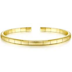 New Gabriel & Co. Demure - 14K Yellow Gold Open Cuff Bracelet